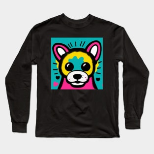 Toddler Boys Puppy Art Long Sleeve T-Shirt